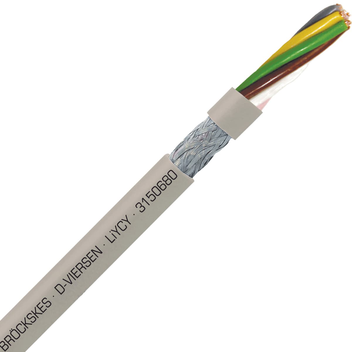 SAB 3150680 LiYCY - 18 AWG/6c, shielded multi-conductor signal and control PVC cable with DIN color code SAB 3150680 LiYCY - 18 AWG/6c, shielded multi-conductor signal and control PVC cable with DIN color code