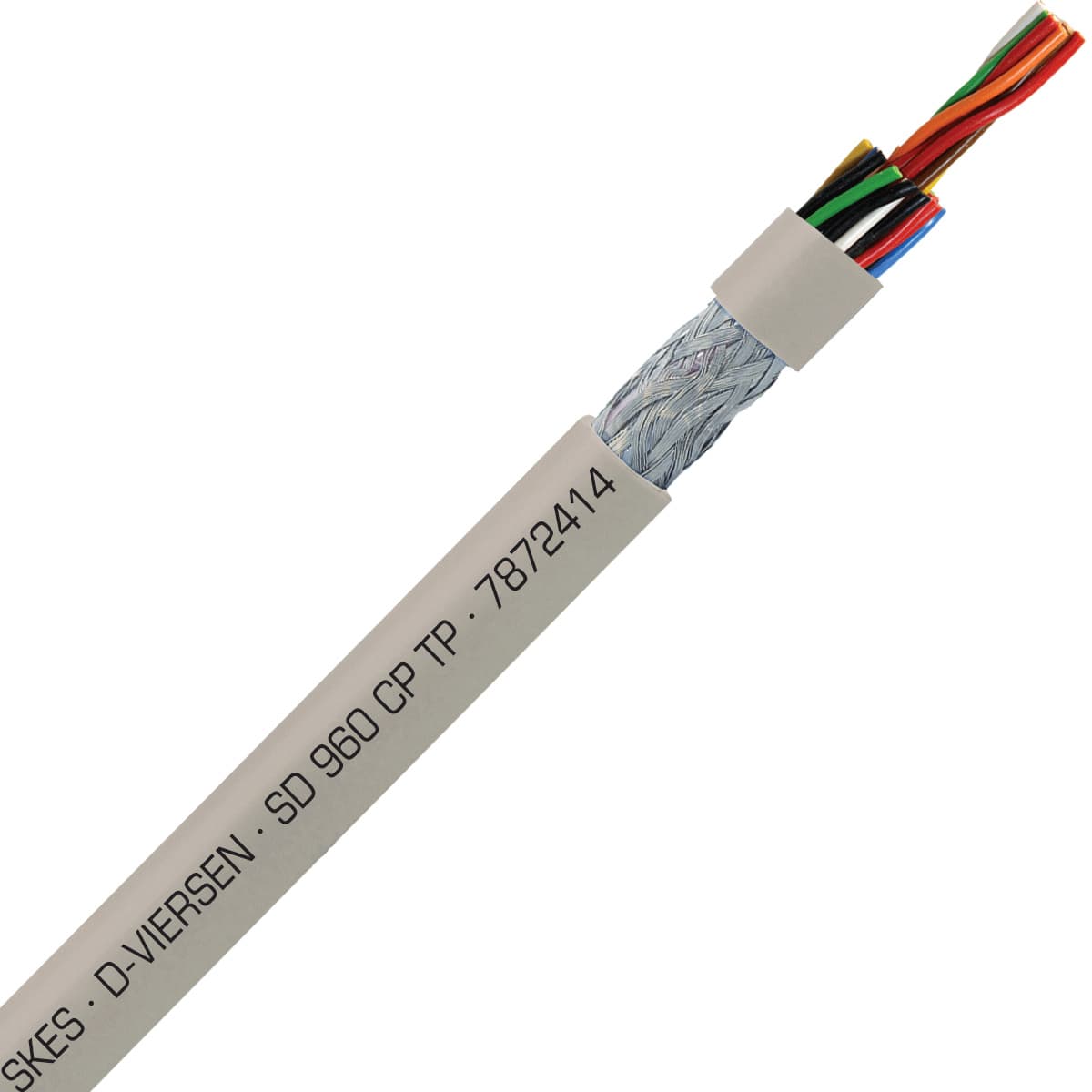 SAB 7872414 SD 960 CP TP - 24 AWG/14pr, shielded oil resistant continuous flex paired data cable, UL, CSA, CE, RoHS SAB 7872414 SD 960 CP TP - 24 AWG/14pr, shielded oil resistant continuous flex paired data cable, UL, CSA, CE, RoHS