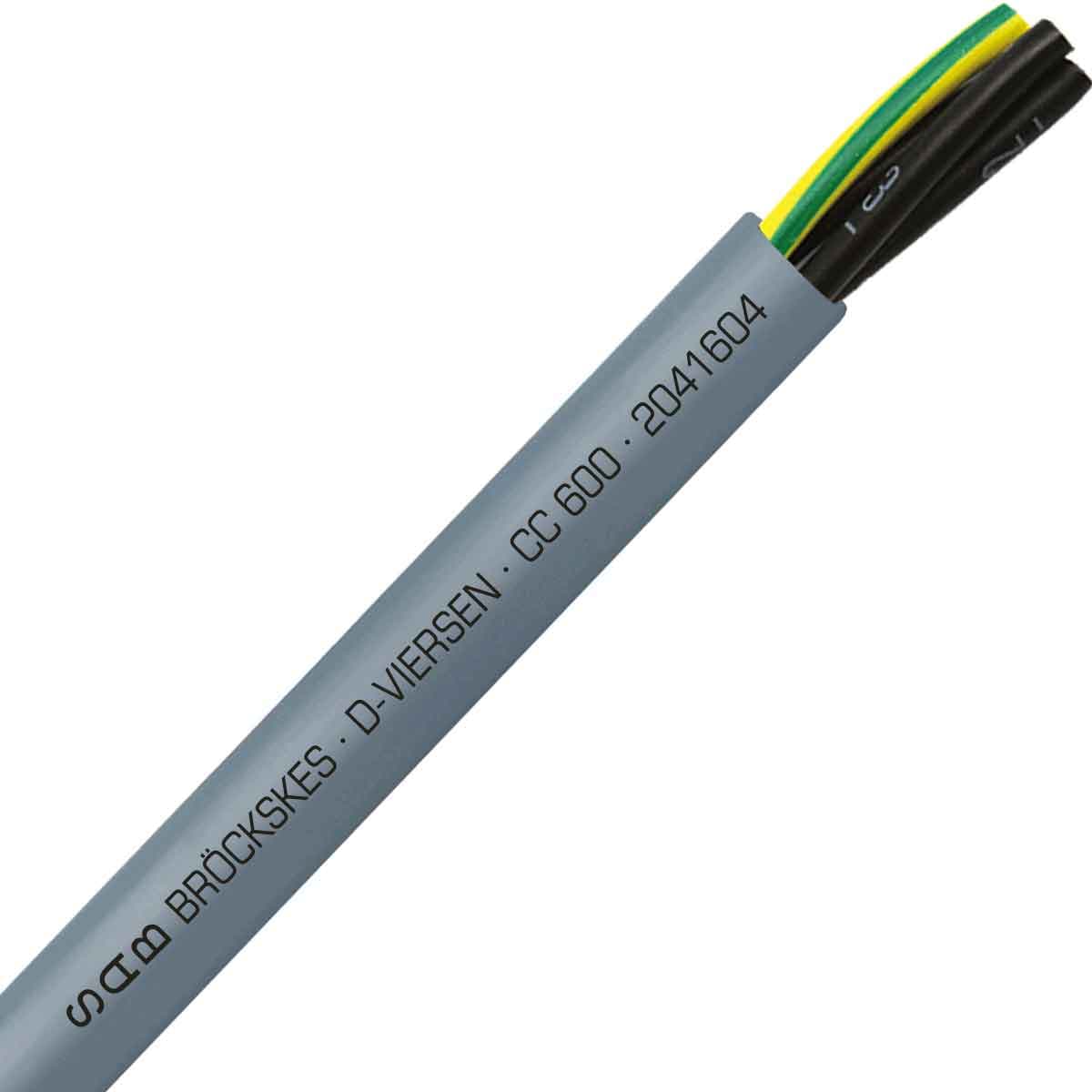SAB 2041604 CC 600 - 16 AWG/4c, oil resistant PVC flexible control cable, 600V, UL, CSA, VDE, CE, RoHS SAB 2041604 CC 600 - 16 AWG/4c, oil resistant PVC flexible control cable, 600V, UL, CSA, VDE, CE, RoHS