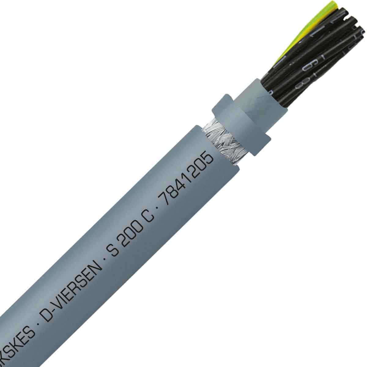 SAB 7841205 S 200 C - 20 AWG/12c, shielded halogen free continuous flex oil resistant control cable, CE, RoHS SAB 7841205 S 200 C - 20 AWG/12c, shielded halogen free continuous flex oil resistant control cable, CE, RoHS
