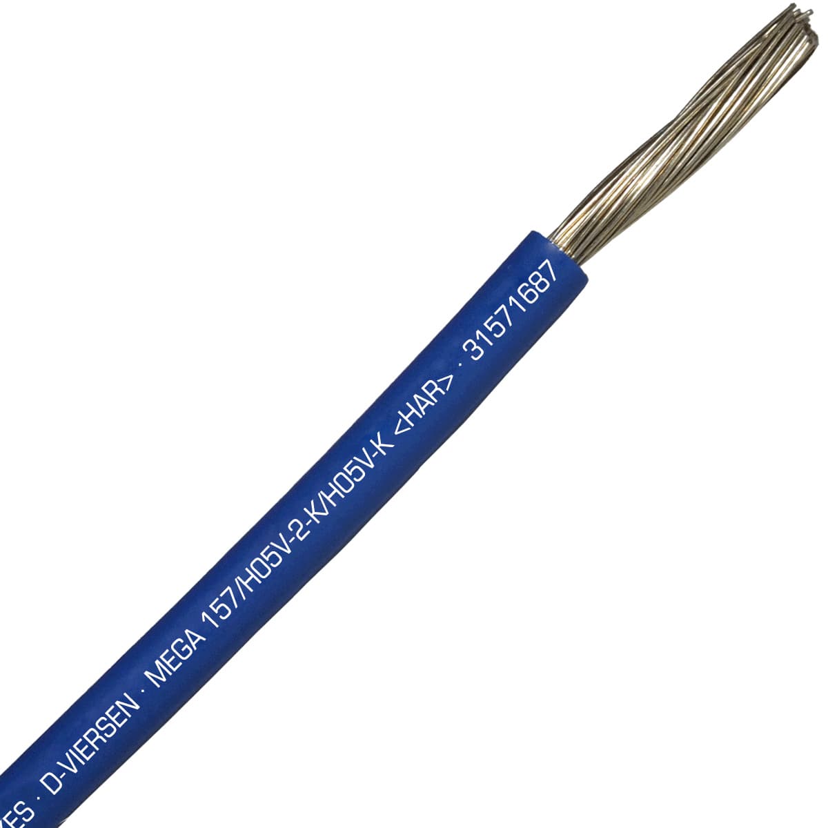 SAB 31571687 MEGA 157/H05V2-K/H05V-K (HAR/UL/CSA/CE) - 10 AWG hook-up wire, Dark Blue SAB 31571687 MEGA 157/H05V2-K/H05V-K (HAR/UL/CSA/CE) - 10 AWG hook-up wire, Dark Blue