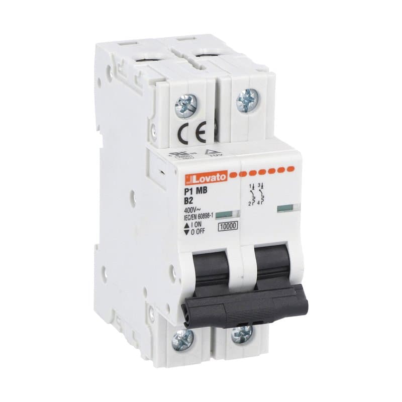 Lovato Electric P1MB2PB13 P1MB2PB13 Lovato - Miniature circuit breaker, 2P - 10kA. 2 modules, characteristic B, 13A Lovato Electric P1MB2PB13 P1MB2PB13 Lovato - Miniature circuit breaker, 2P - 10kA. 2 modules, characteristic B, 13A