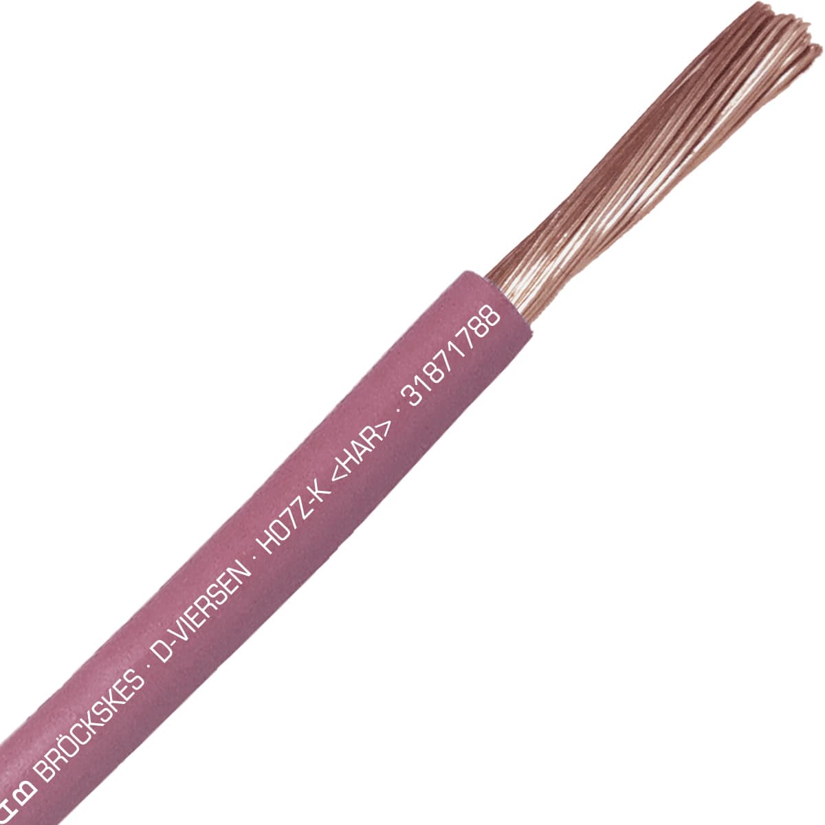 SAB 31871788 H07Z-K (HAR/CE) - 8 AWG halogen-free hook-up wire, Pink SAB 31871788 H07Z-K (HAR/CE) - 8 AWG halogen-free hook-up wire, Pink