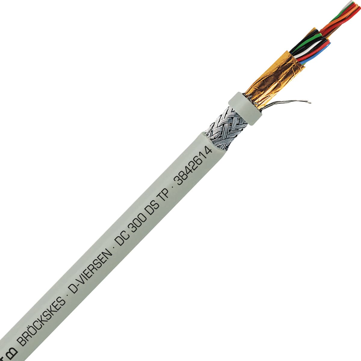 SAB 3842614 DC 300 DS TP- 26 AWG/14pr, multi-paired double shielded PVC signal and control cable, AWM SAB 3842614 DC 300 DS TP- 26 AWG/14pr, multi-paired double shielded PVC signal and control cable, AWM