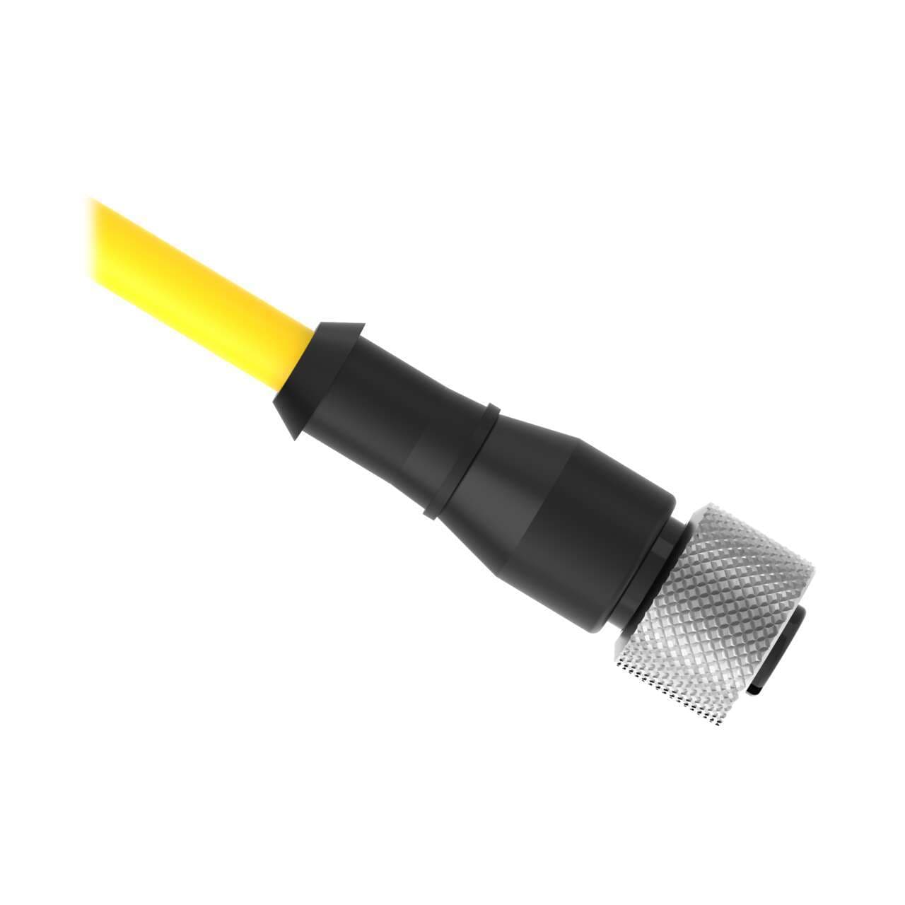 Banner QDE-5150D Cordset: Single Ended M12; 5-pin Straight Female; 45.72 m 5x22 Yellow PVC Jacket; Nickel-Plated Brass Coupling Nut Banner QDE-5150D Cordset: Single Ended M12; 5-pin Straight Female; 45.72 m 5x22 Yellow PVC Jacket; Nickel-Plated Brass Coupling Nut