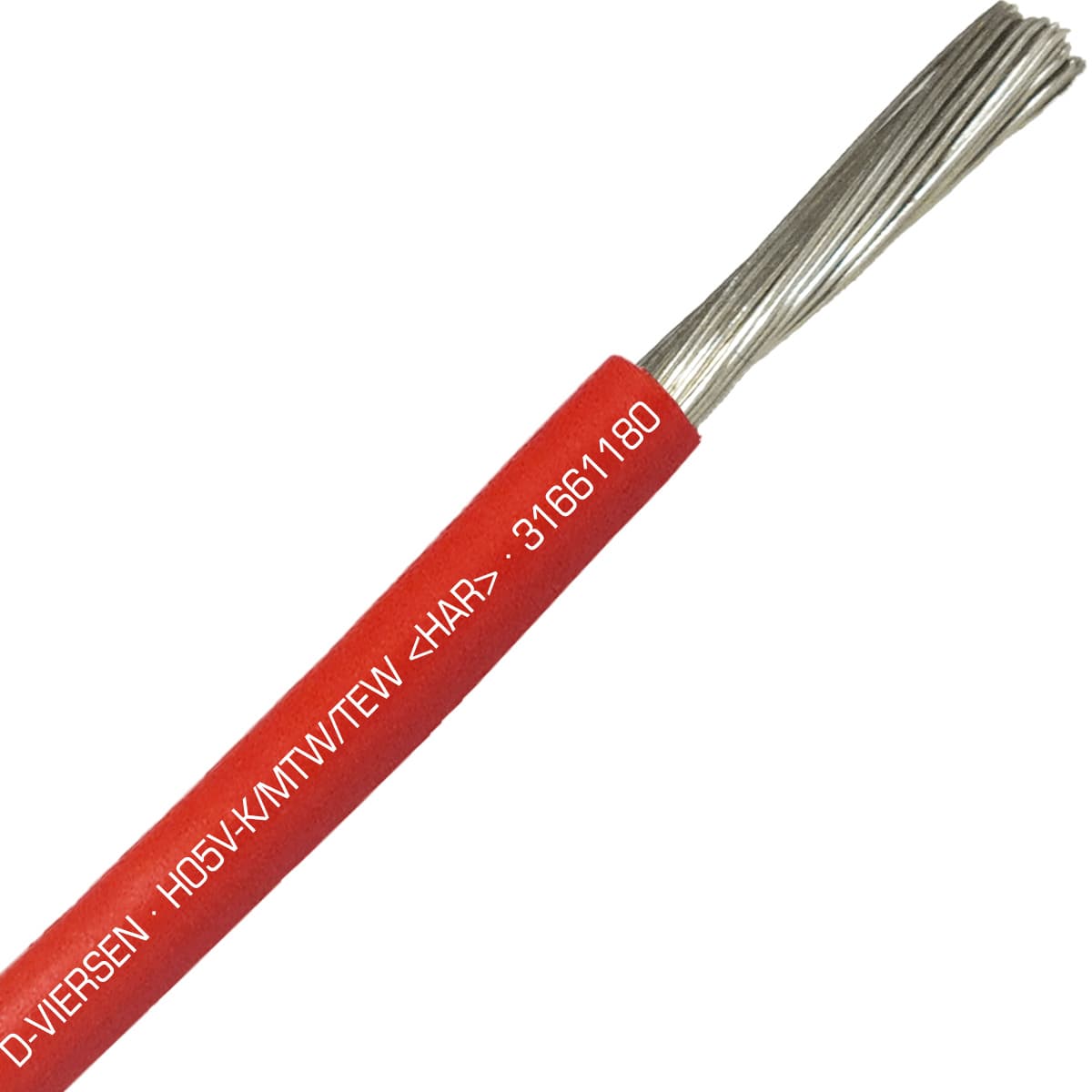 SAB 31661180 H05V-K/MTW/TEW- (HAR/UL/CSA/CE) - 18 AWG hook-up wire, Red SAB 31661180 H05V-K/MTW/TEW- (HAR/UL/CSA/CE) - 18 AWG hook-up wire, Red