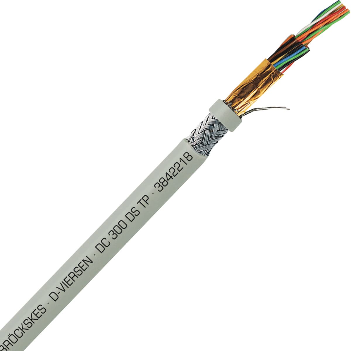 SAB 3842218 DC 300 DS TP- 22 AWG/18pr, multi-paired double shielded PVC signal and control cable, AWM SAB 3842218 DC 300 DS TP- 22 AWG/18pr, multi-paired double shielded PVC signal and control cable, AWM