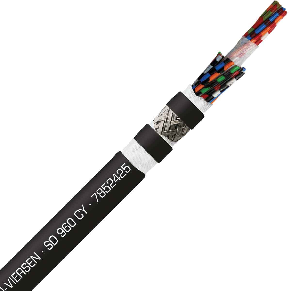 SAB 7852425 SD 960 CY - 24 AWG/25c, shielded oil resistant continuous flex PVC data cable, UL, CE, RoHS SAB 7852425 SD 960 CY - 24 AWG/25c, shielded oil resistant continuous flex PVC data cable, UL, CE, RoHS