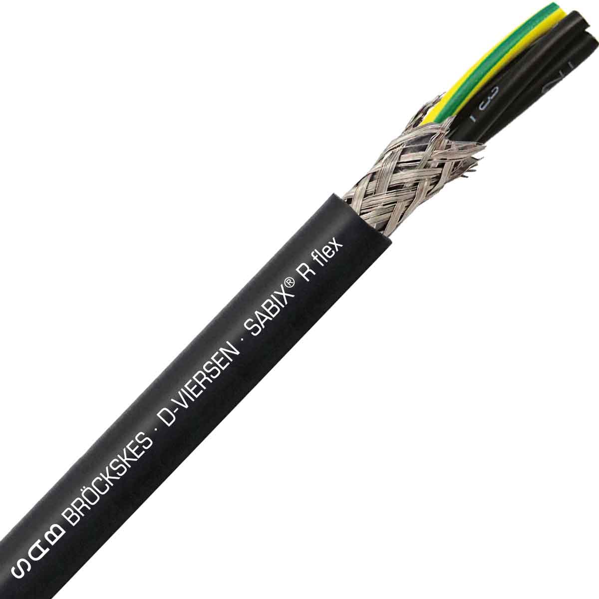 SAB 66701304 SABIX R flex - 16 AWG/4c, shielded halogen-free flame retardant continuously flexible rail cable, CE, RoHS SAB 66701304 SABIX R flex - 16 AWG/4c, shielded halogen-free flame retardant continuously flexible rail cable, CE, RoHS