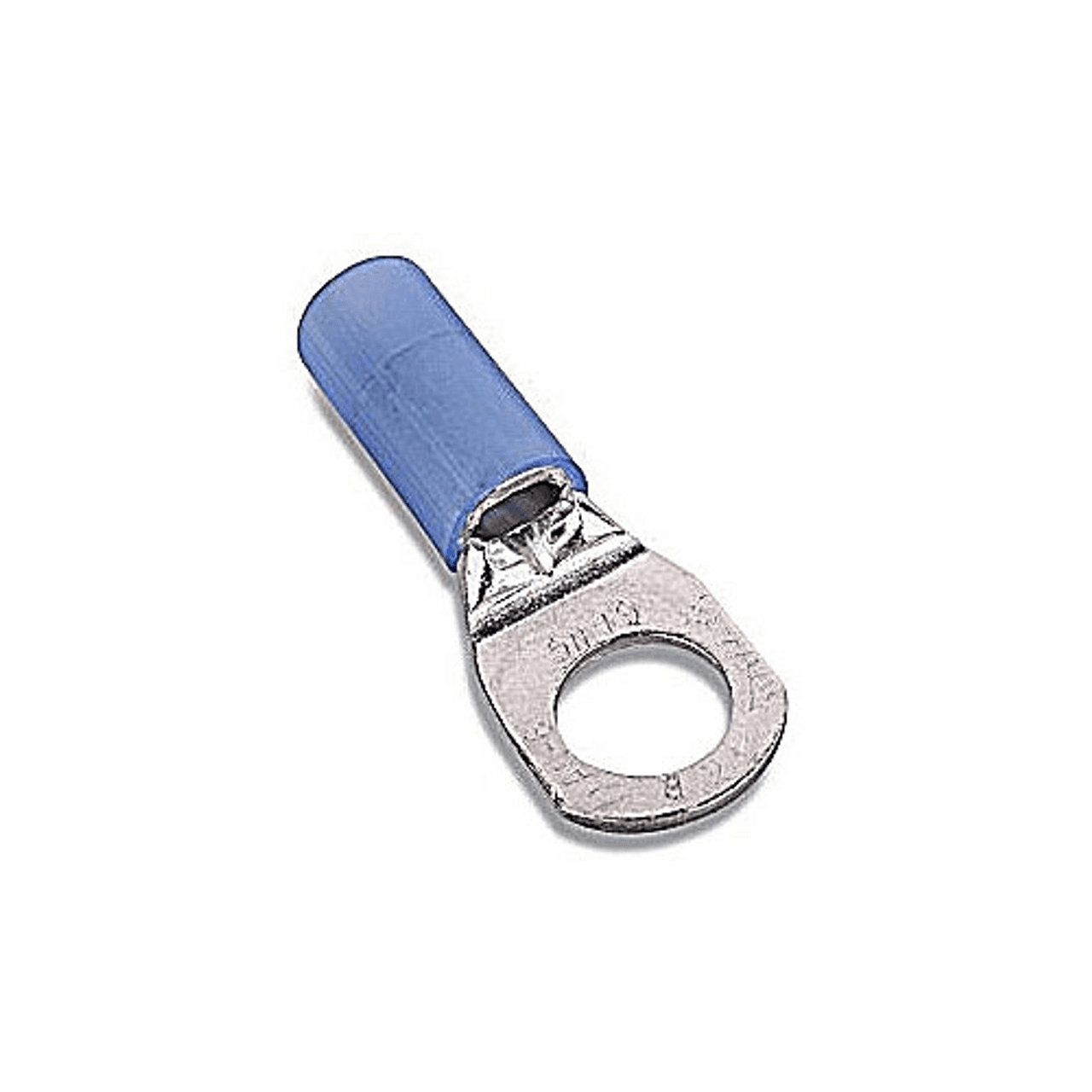 Thomas & Betts RE6-14 6 AWG, 1/4" Stud, 600 V, Blue, Tin Plated Copper, Nylon Insulated, Flex Class 63/24, Large, Funneled Barrel Entry, Electrical Thomas & Betts RE6-14 6 AWG, 1/4" Stud, 600 V, Blue, Tin Plated Copper, Nylon Insulated, Flex Class 63/24, Large, Funneled Barrel Entry, Electrical