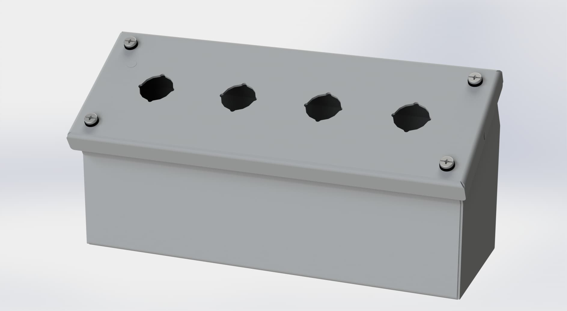 Saginaw Control SCE-4PBAI PBAI Enclosure, Height:3.50", Width:10.00", Depth:4.87", ANSI-61 gray powder coating inside and out. Saginaw Control SCE-4PBAI PBAI Enclosure, Height:3.50", Width:10.00", Depth:4.87", ANSI-61 gray powder coating inside and out.
