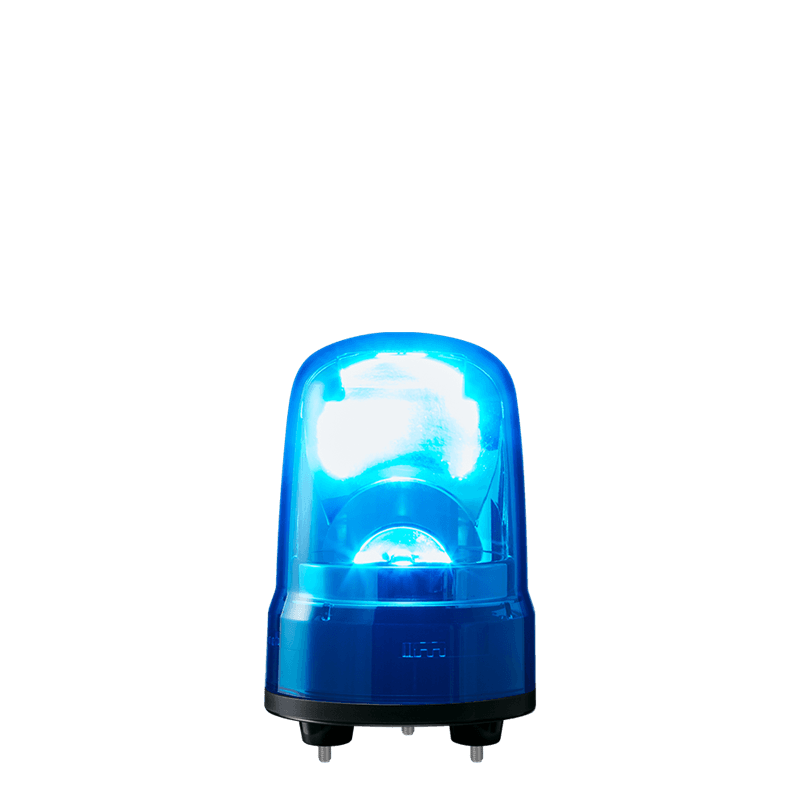 Patlite SKS-M1J-B 80mm, Rotating Signal Beacon, 12-24V DC, 3-Screw Mount with Cable, Blue Patlite SKS-M1J-B 80mm, Rotating Signal Beacon, 12-24V DC, 3-Screw Mount with Cable, Blue